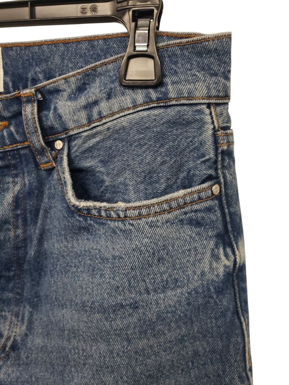 Anine Bing Kat Blue Jeans 28 Aqua Blue Straight Leg Jeans - Picture 10 of 15
